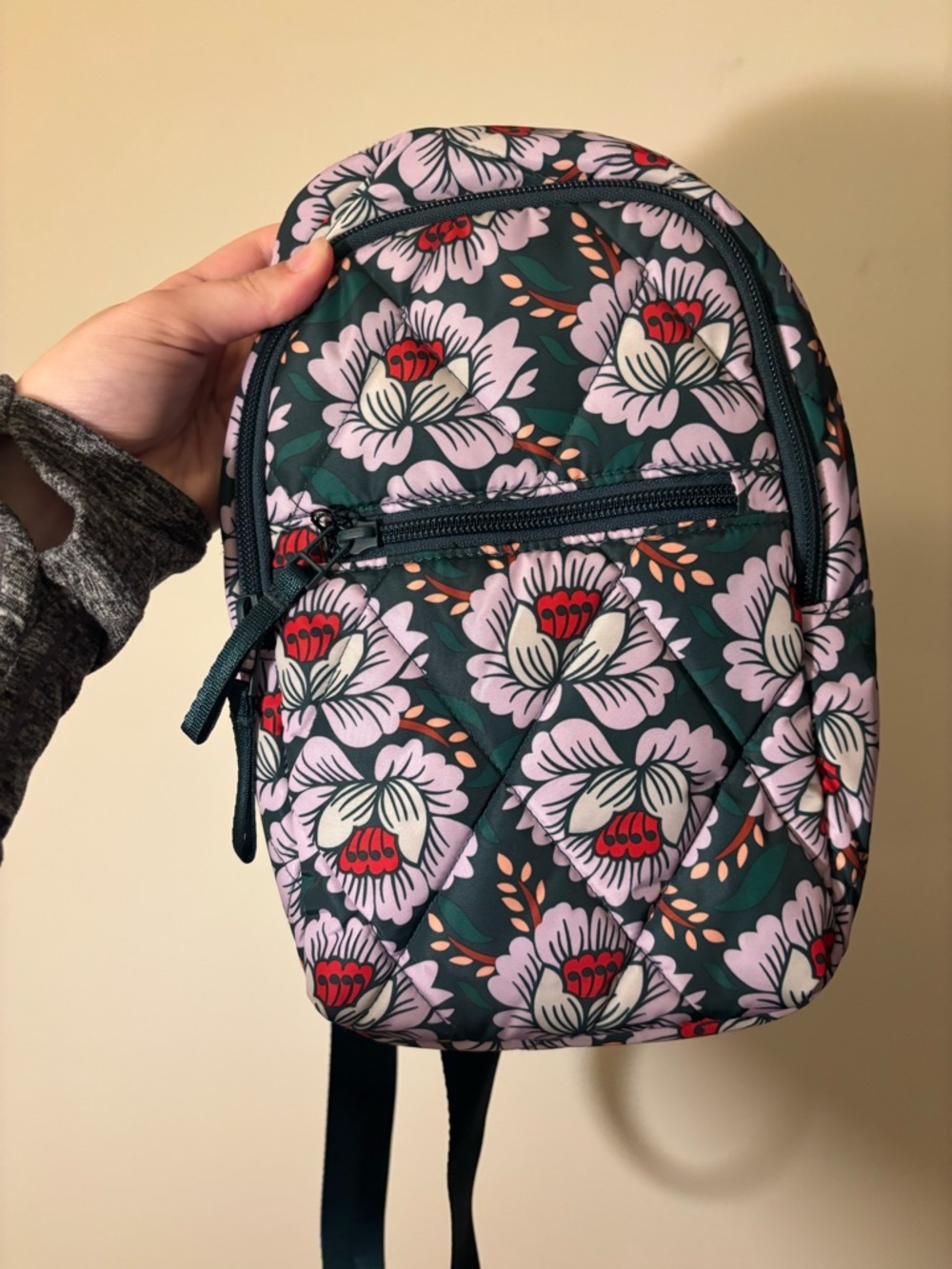 NWT Vera Bradley Lotus Sea Moss Essential Sling Backpack